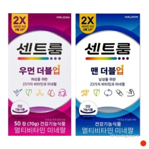  센트룸 맨 더블업 50정 + 우먼 더블업 50정 세트 [1개]