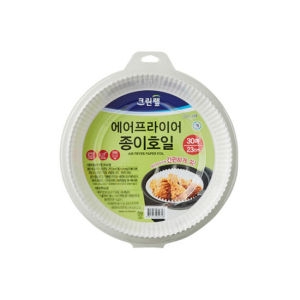 크린랲 에어프라이어 종이호일 (대) 23cm 30매 (5개(150매))_이미지