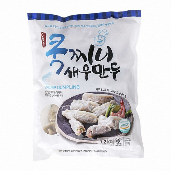 아하식품 쿡찌니 새우만두 1.2kg (9개)_이미지