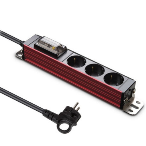 현대일렉트릭 서버탭 3구 16A 알루미늄 고용량 멀티탭