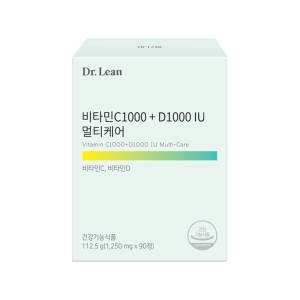 닥터린 비타민C1000 + D1000 IU 멀티케어 1250mg 90정 (3개)_이미지