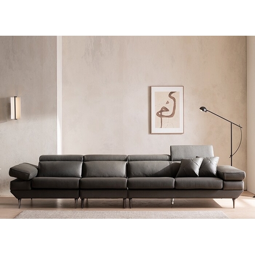 BIF보루네오  디에르 빈스 천연통가죽 소파 6인용 (스툴별도)