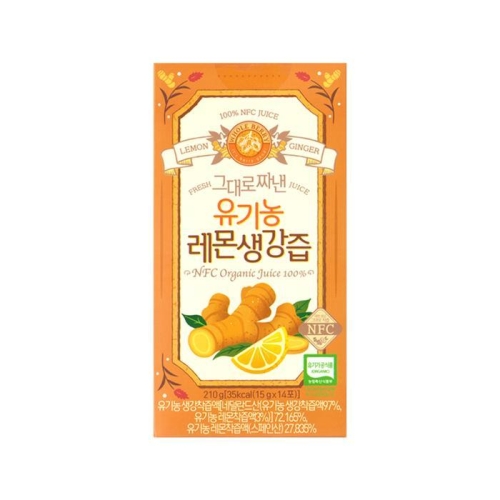 홀푸드코리아 홀베리 1일1레몬 유기농 레몬생강즙 15g 14포 (1개)_이미지