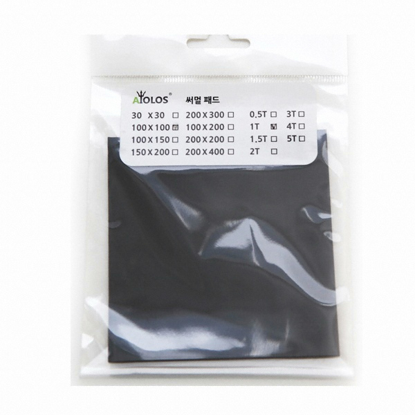 AiOLOS 써멀 패드 100x100 (1.0T)_이미지