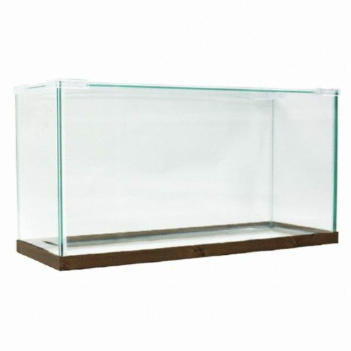 천일수조 천일 누드 어항 45cm 월넛/열대어어항/유리뚜껑포함/_이미지
