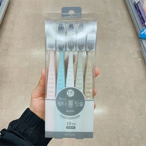 왕타 롱칫솔 블랙 (10개)_이미지