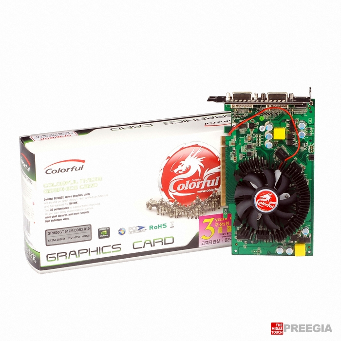 COLORFUL 지포스 9600GT SMART 512MB_이미지