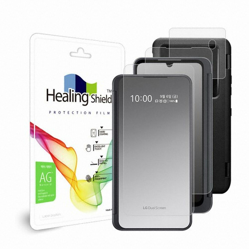 폰트리 힐링쉴드 LG V50S 듀얼스크린 저반사 케이스 보호필름 (케이스 3매)_이미지