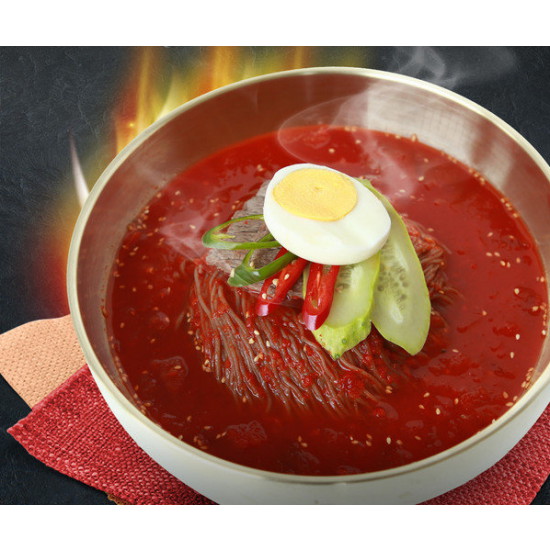 에스제이푸드 송주불냉면 물냉면 570g+매운 비빔냉면 320g (10개)_이미지
