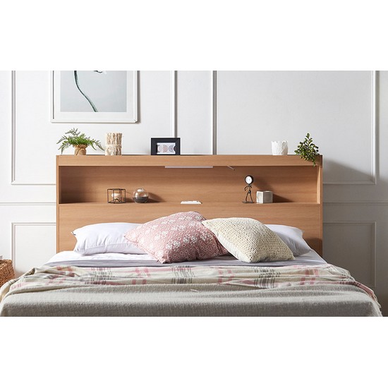 파로마 이즈 카이 수납 C형 LED침대 Q (55T볼라텍스독립)_이미지