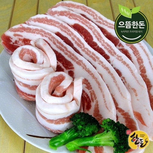 으뜸한돈 국내산 한돈 냉장 삼겹살 구이용 500g [1개]