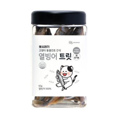 뽀시래기 고양이 동결건조 간식 열빙어 큐브 트릿 65g이미지입니다. 누르면 해당 게시물로 새창이동합니다.