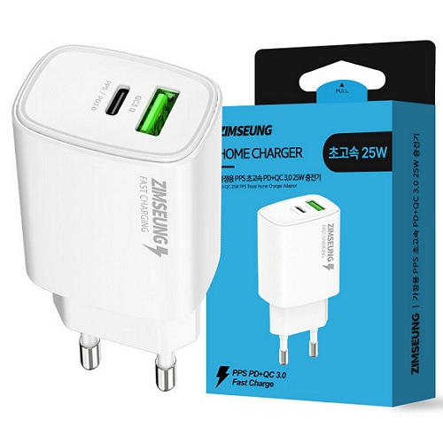 더나은 짐승 PD PPS 25W 2포트 충전기 ZS-PDQC2P25A