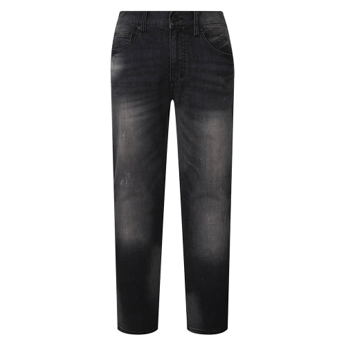U.T COOLMAX 남성 테이퍼드 슬림 M/L/BK톤 데님 팬츠 B252DP161P