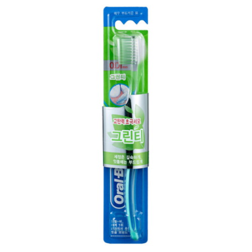 오랄비 고탄력 초미세모 그린티 칫솔 (1개)_이미지