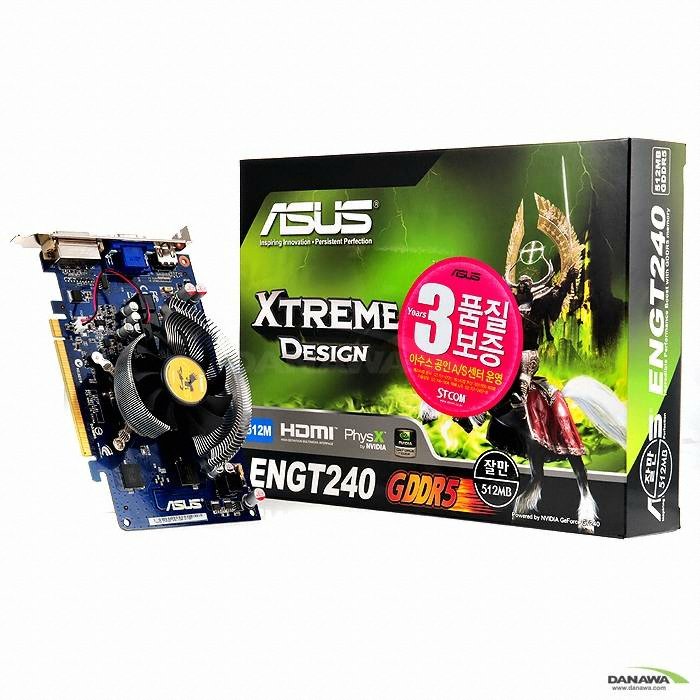 ASUS 지포스 GT240 ENGT240 HDMI D5 512MB 잘만_이미지