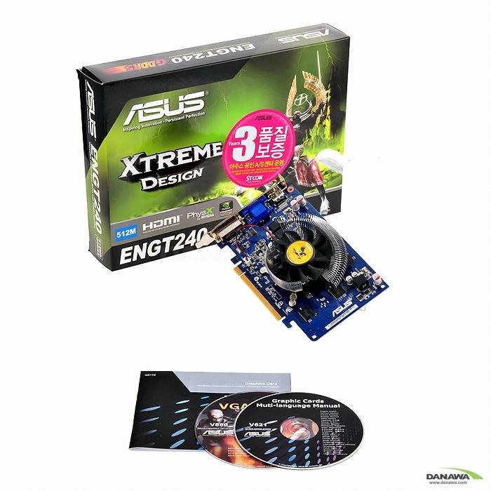ASUS 지포스 GT240 ENGT240 HDMI D5 512MB 잘만_이미지