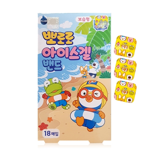 미니멈 뽀로로 아이스겔 밴드 보습형 18p 18개입 20개_이미지