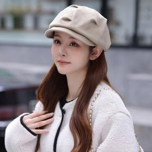사계절 심플 빵모자 화가모자 리프 뉴스보이캡 베레모 WE53341_이미지
