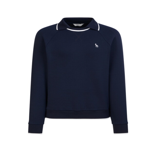 헤지스 네이비 라인배색 맨투맨티셔츠 WWTS4C922N2