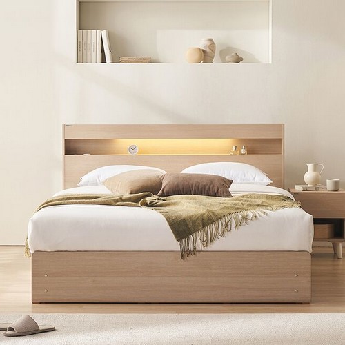 에몬스 클레어 빅 수납 침대 K (하이유로탑독립)_이미지