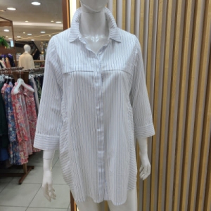 [불명] 이동수 스트라이프블라우스T8BBL4040_이미지