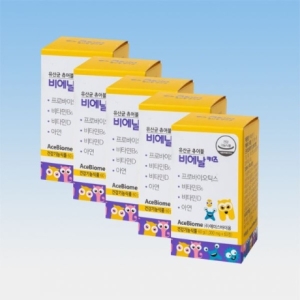 서흥 유산균 츄어블 비에날 키즈 1000mg 60정 (5개)_이미지
