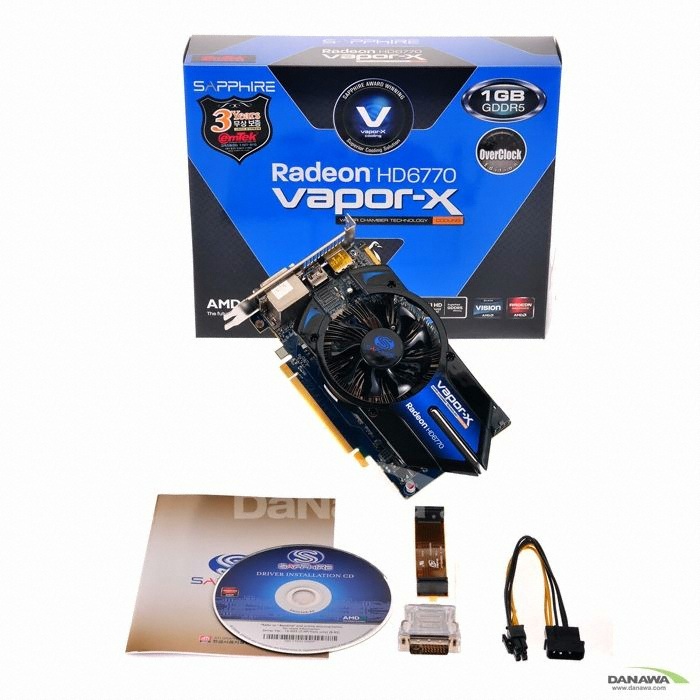 SAPPHIRE 라데온 HD 6770 OC D5 1GB VAPOR-X_이미지