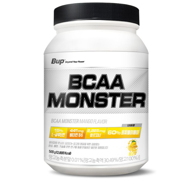 비유피  BCAA 몬스터 망고맛 500g (1개)