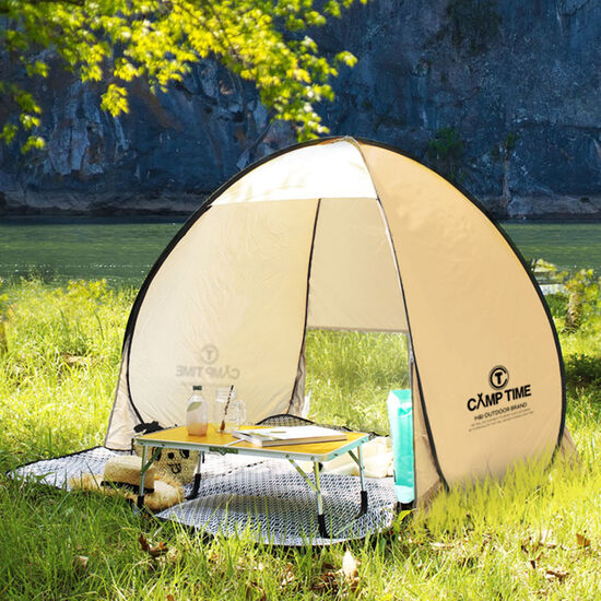 캠프타임 원터치 팝업 그늘막텐트이미지입니다. 누르면 해당 게시물로 새창이동합니다.