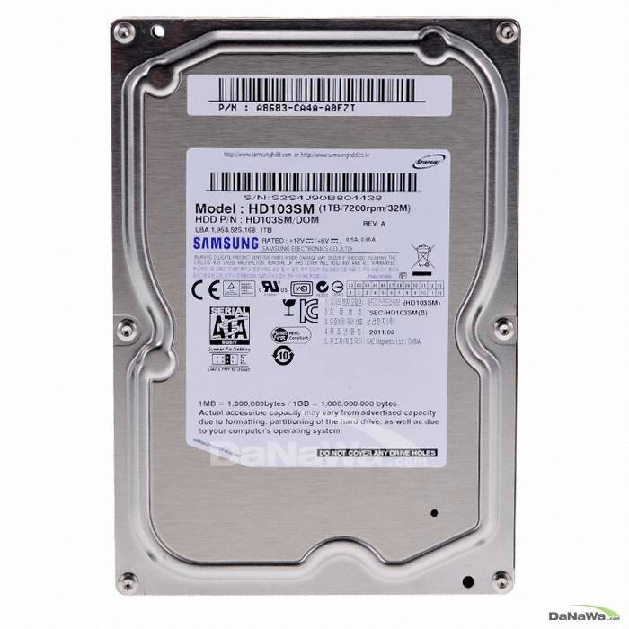 삼성전자 Spinpoint F3 7200/32M (HD103SM, 1TB)_이미지