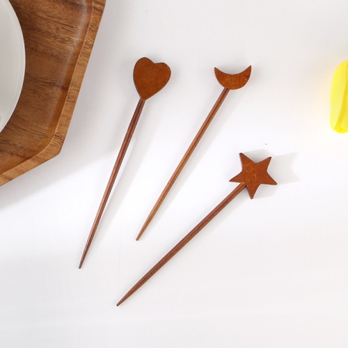 이우아여사 천연옻칠 대추나무 픽미 과일 포크