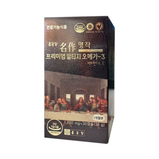 종근당건강 명작 프리미엄 알티지 오메가3 30캡슐이미지입니다. 누르면 해당 게시물로 새창이동합니다.