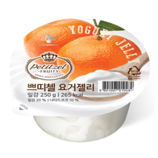 CJ제일제당 쁘띠첼 요거젤리 밀감 250g (1개)_이미지