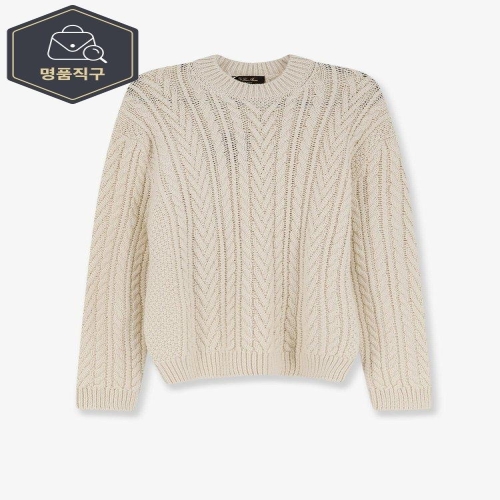 로로피아나 B0651986715 SCHOONER 스웨터 인 캐시미어 ABACA 블렌드 FAQ91221230_이미지