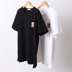 강물처럼 빅사이즈사랑해요 D465L105 큐트곰돌라운드반팔티 BE S7016961 126841