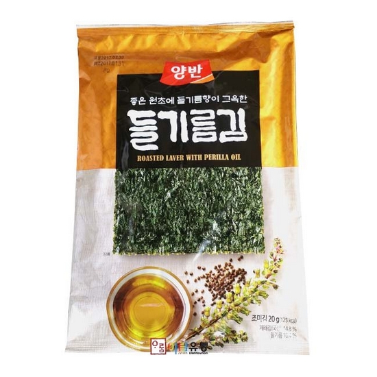 동원F&B 양반 들기름김 20g이미지입니다. 누르면 해당 게시물로 새창이동합니다.