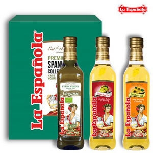 유기농 엑스트라버진 올리브유 500ml 1병 + 포도씨유 500ml 1병 + 해바라기유 500ml 1병 1개