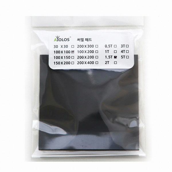 AiOLOS 써멀 패드 100x100 (1.5T)_이미지