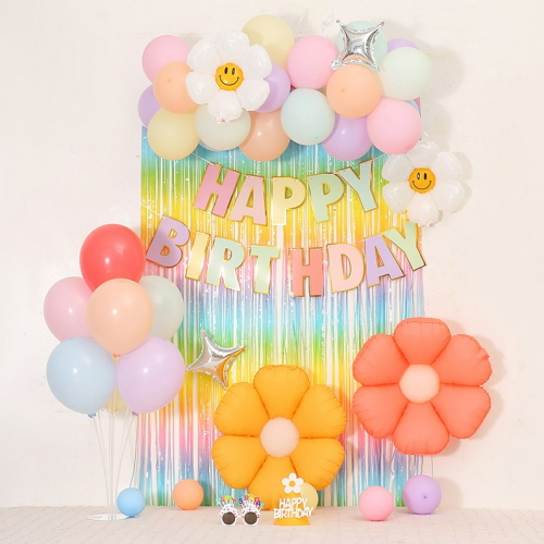 피앤비유니티 데이지 풍선구름형 생일세트_이미지