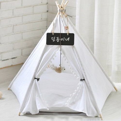 폼폼이 인디언 텐트 화이트