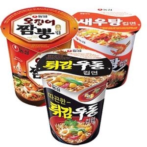 농심 튀김우동 6p+새우탕 6p+오징어짬뽕 6p 총 18입_이미지