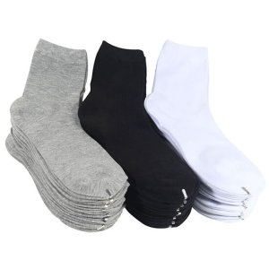 국산 10켤레 남자 여자 기본 무지 중목 학생 양말