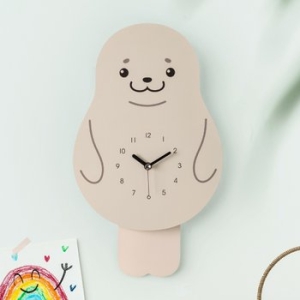 지성아이엔씨 플라이토 허그미 무소음 인테리어 추 벽시계_이미지