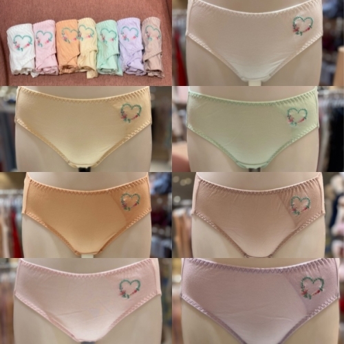 비너스 하트꽃 여성 면팬티_vpt6957 (5매)_이미지