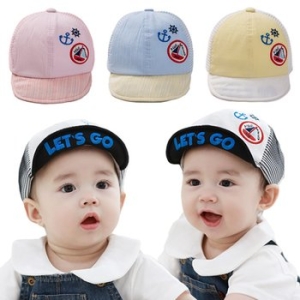 투투야 렛츠 고 스트라이프 유아모자 44 46cm  500067 아기모자 아기썬캡 유아벙거 몽동닷컴 오신 걸 환영합니다._이미지
