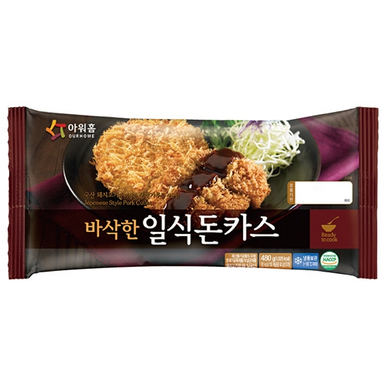 아워홈 바삭한 일식돈카스 480g이미지입니다. 누르면 해당 게시물로 새창이동합니다.