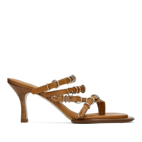 샬롯 노울스 노울스 SSENSE 익스클루시브 탠 사이드 샌들 SCK-SCYSAN0TAN Tan