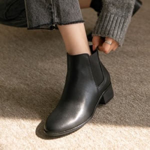 분홍코끼리 마스터 밴딩 앵클부츠 4cm