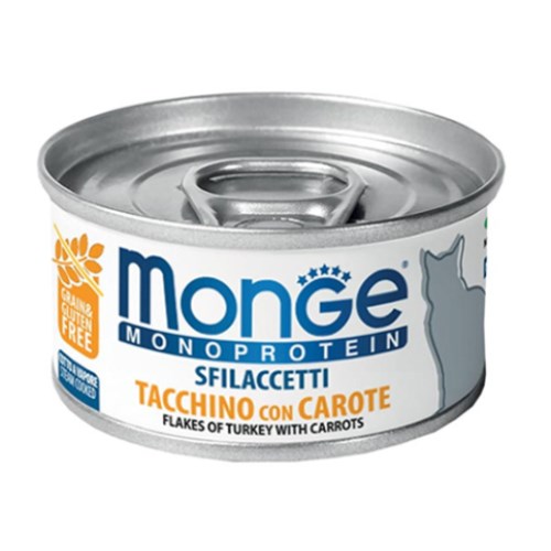 몬지  캣 모노프로틴 그레인프리 플레이크 칠면조와 당근 80g (1개)